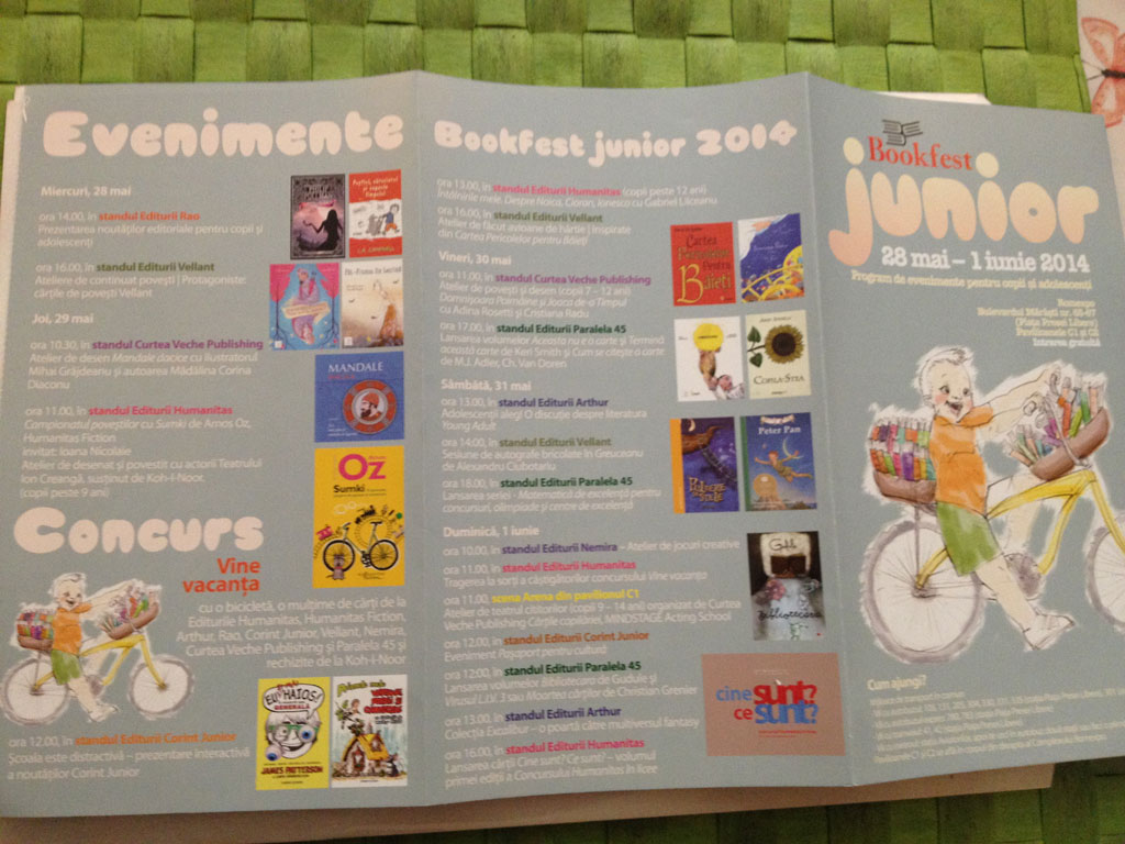 evenimente speciale Bookfest Junior