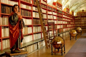2 Strahov Theological Hall; Statue of John the Evangelist Holding a Book