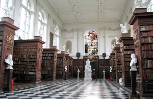 63 Wren Library, Trinity College, Cambridge, England