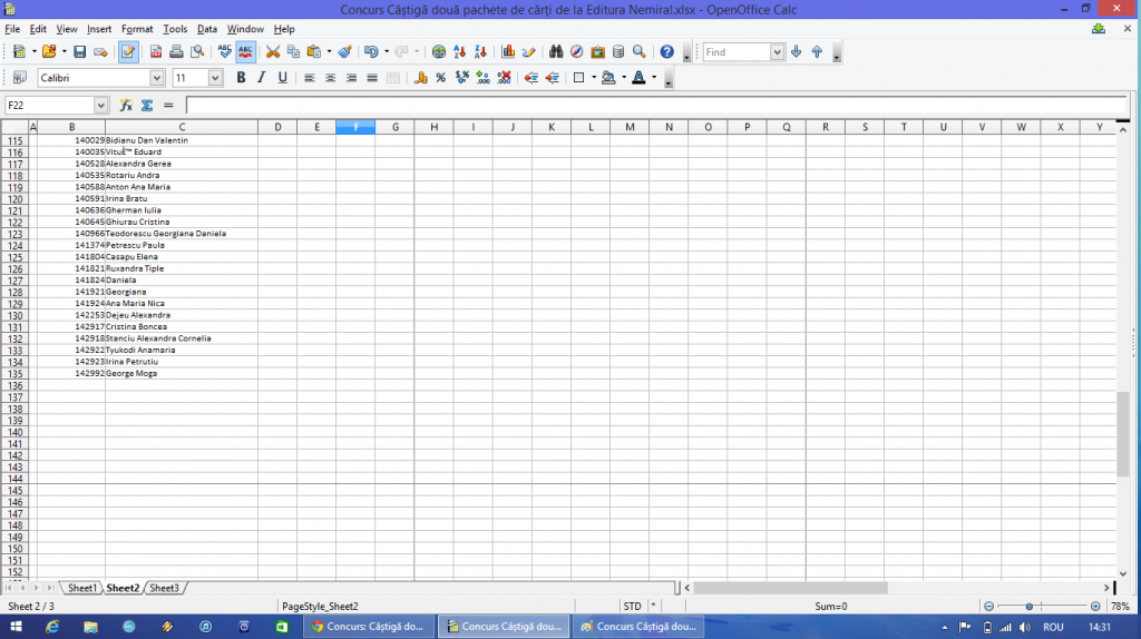 Concurs Câștigă două pachete de cărți de la Editura Nemira! - export participanti 4