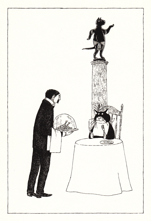 Cartea lui Moș Oposum ilustratie de Gorey 3