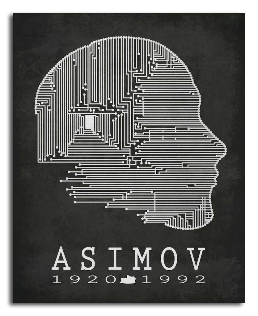ISAAC_ASIMOV_LITERATURE_PRINT_CREATIVE_DAFFODIL_STUDIO