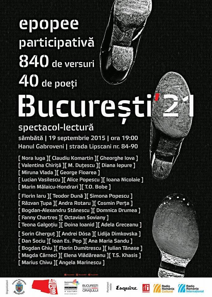 Bucuresti'21 spectacol-lectura afis